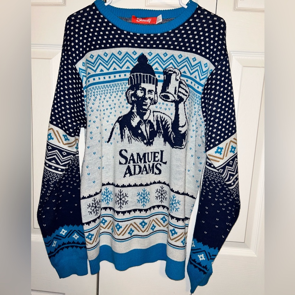 Shinesty Samuel Adams Beer Winter Christmas Sweater Large
